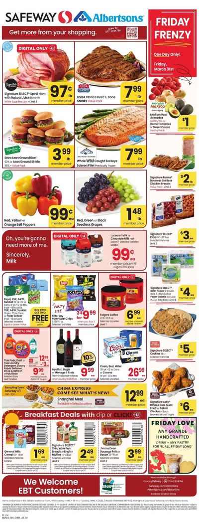 Safeway (ID) Weekly Ad Flyer Specials March 29 to April 4, 2023