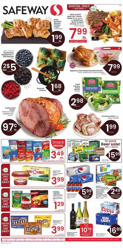 Safeway (MT) Weekly Ad Flyer Specials March 29 to April 4, 2023