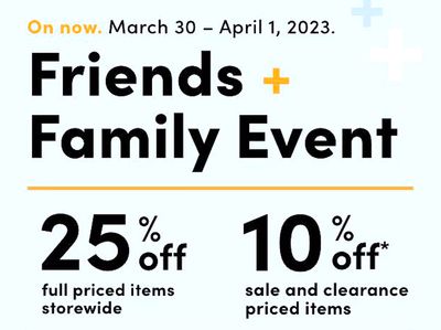 Marks Canada Friends & Family Sale: Today, Save 25% Off Full Price Items + 10% Off Sale &Clearance Items Using Coupon Code