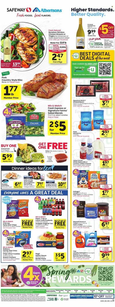 Safeway (NM) Weekly Ad Flyer Specials March 29 to April 4, 2023