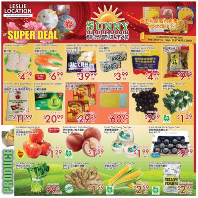 Sunny Supermarket (Leslie) Flyer September 6 to 12