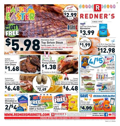 Redner's Markets (DE, MD, PA) Weekly Ad Flyer Specials March 30 to April 5, 2023