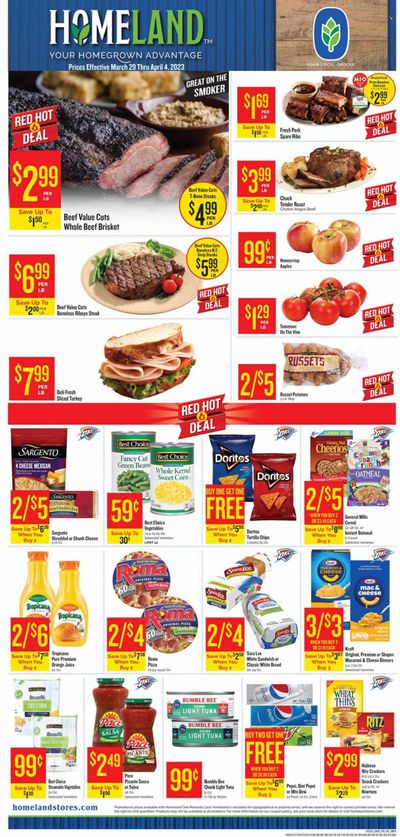 Homeland (OK, TX) Weekly Ad Flyer Specials March 29 to April 4, 2023