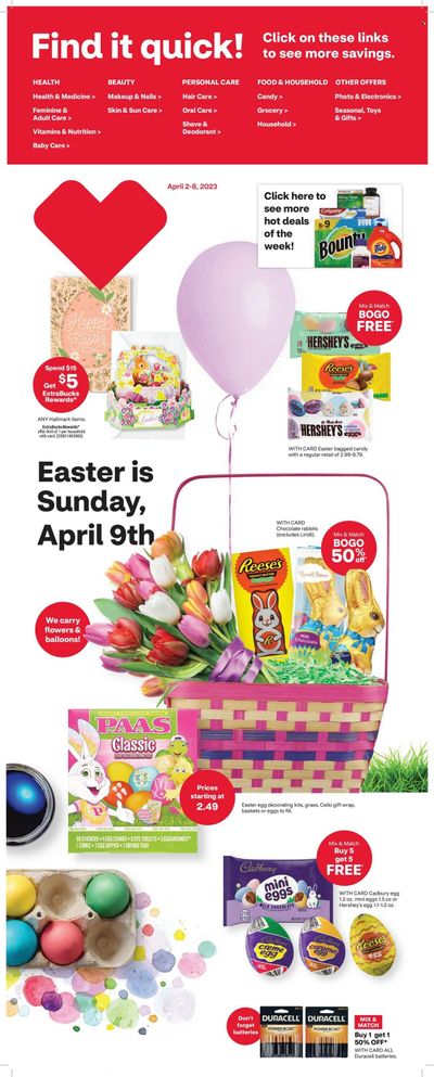 CVS Pharmacy Weekly Ad Flyer Specials April 2 to April 8, 2023