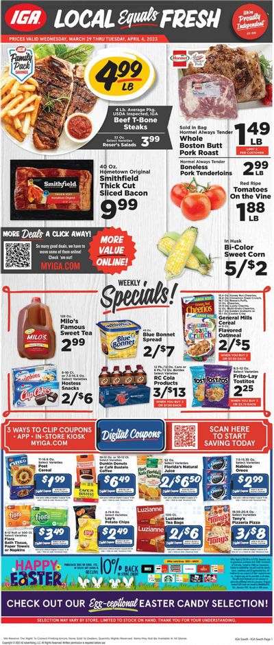 IGA (KY) Weekly Ad Flyer Specials March 29 to April 4, 2023