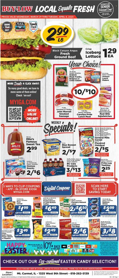 IGA (IL) Weekly Ad Flyer Specials March 29 to April 4, 2023