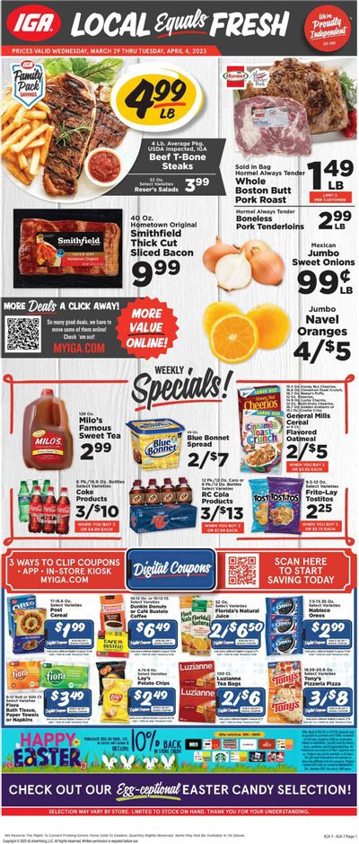 IGA (VA) Weekly Ad Flyer Specials March 29 to April 4, 2023