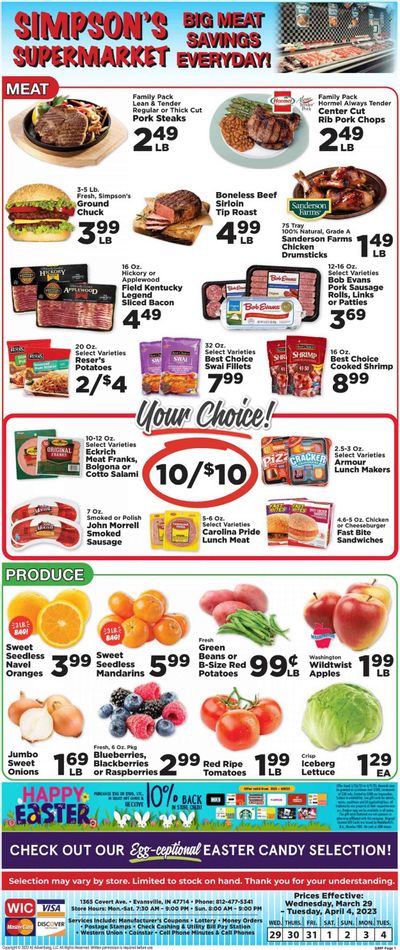 IGA (IN) Weekly Ad Flyer Specials March 29 to April 4, 2023
