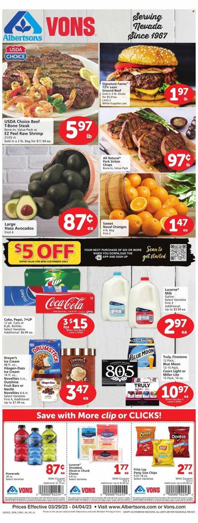 Vons (NV) Weekly Ad Flyer Specials March 29 to April 4, 2023