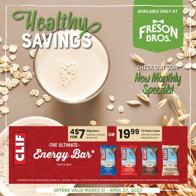 Freson Bros. Healthy Savings Flyer March 31 to April 27