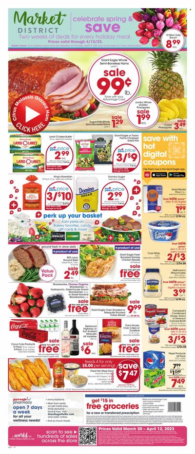 Giant Eagle (PA) Weekly Ad Flyer Specials March 30 to April 12, 2023