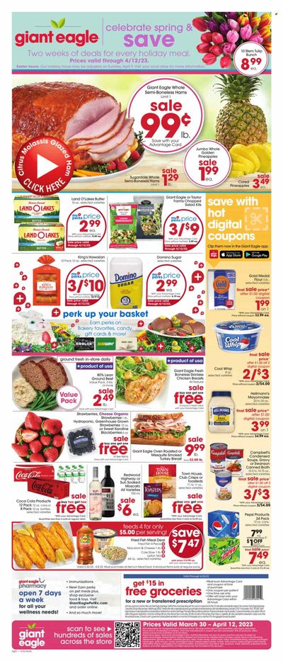 Giant Eagle (PA) Weekly Ad Flyer Specials March 30 to April 12, 2023