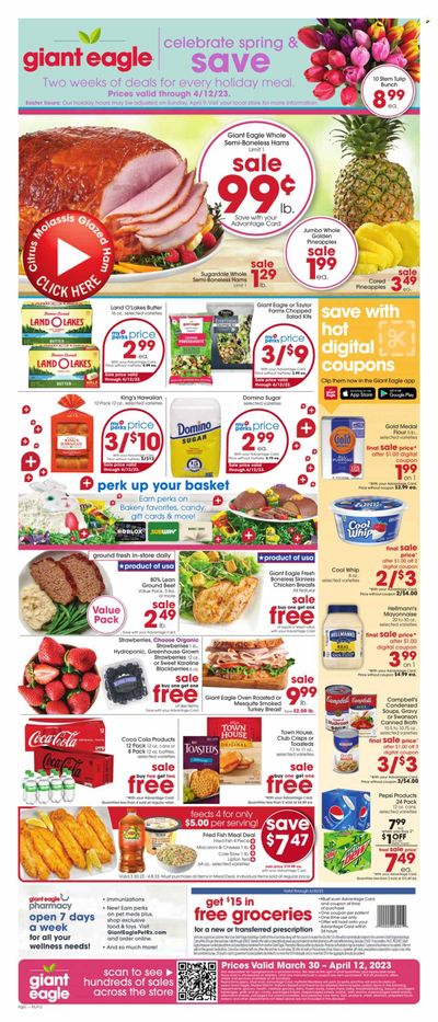 Giant Eagle (PA) Weekly Ad Flyer Specials March 30 to April 12, 2023
