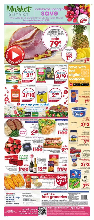 Giant Eagle (OH) Weekly Ad Flyer Specials March 30 to April 12, 2023