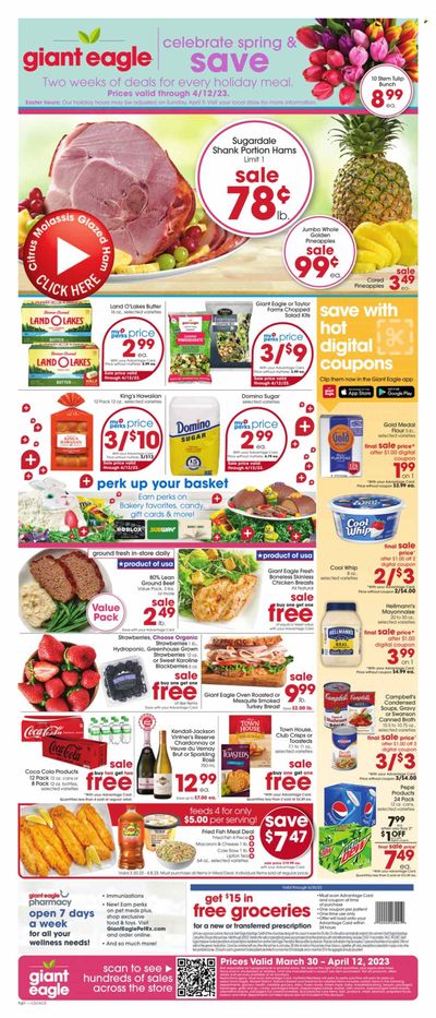 Giant Eagle (OH) Weekly Ad Flyer Specials March 30 to April 12, 2023