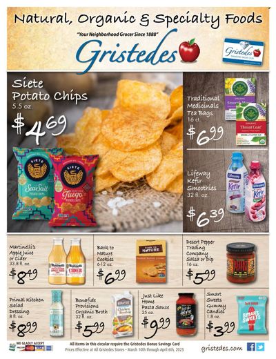 Gristedes (NY) Weekly Ad Flyer Specials March 10 to April 6, 2023