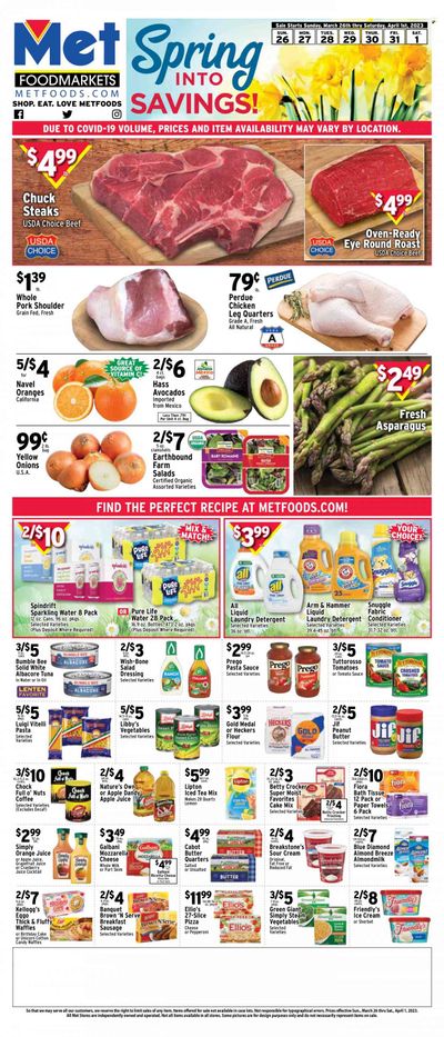 Met Foodmarkets Weekly Ad Flyer Specials March 26 to April 1, 2023