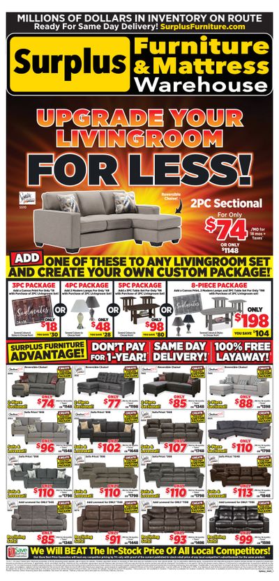 Surplus Furniture & Mattress Warehouse (Sydney) Flyer April 3 to 23