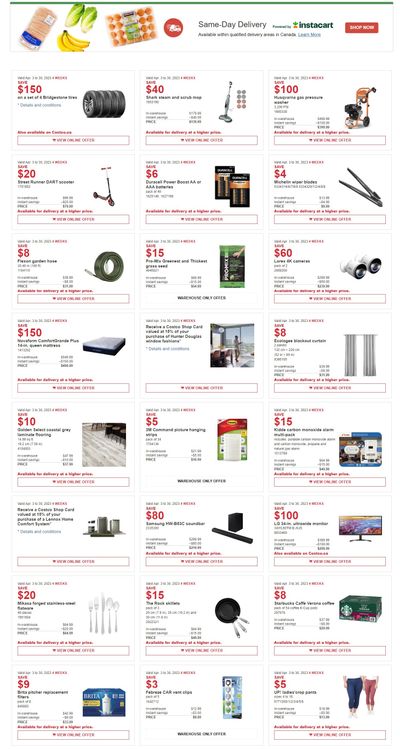Costco (BC, AB, SK & MB) Weekly Savings April 3 to 30