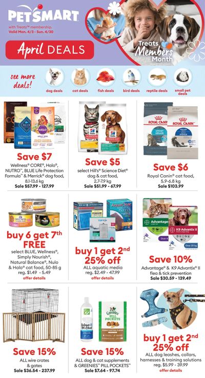 PetSmart April Deals Flyer April 3 to 30
