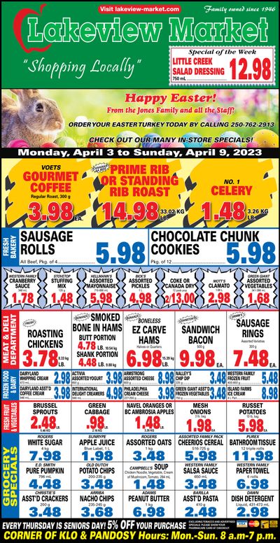 Lakeview Market Flyer April 3 to 9