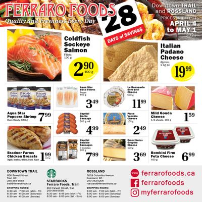 Ferraro Foods Flyer April 4 to May 1