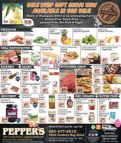 Pepper's Foods Flyer April 4 to 10