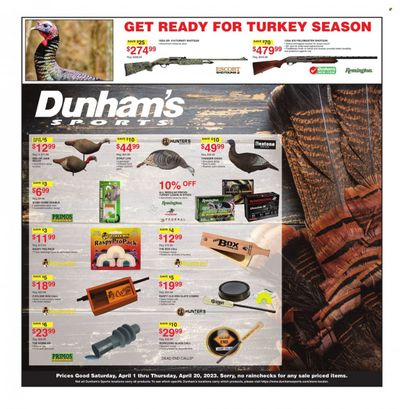 Dunham's Sports Weekly Ad Flyer Specials April 1 to April 20, 2023