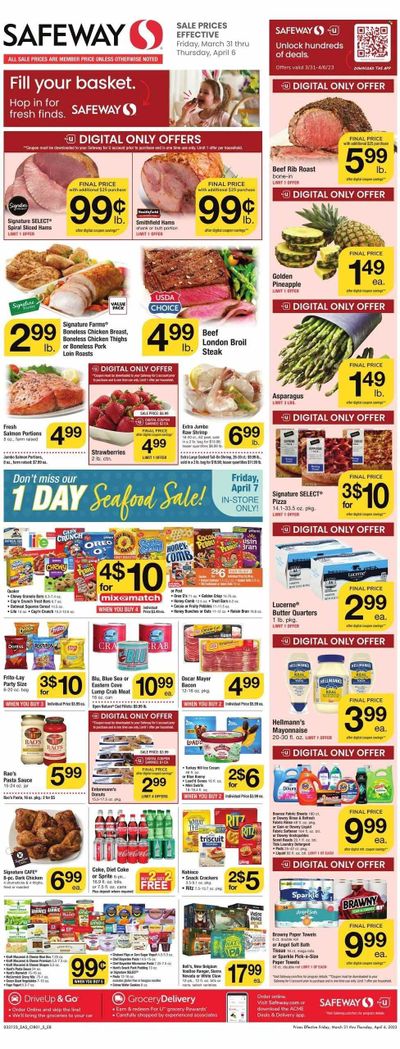 Safeway (MD) Weekly Ad Flyer Specials March 31 to April 6, 2023