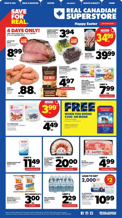 Real Canadian Superstore (West) Flyer April 6 to 12