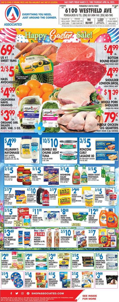 Associated Supermarkets (NY) Weekly Ad Flyer Specials March 31 to April 6, 2023