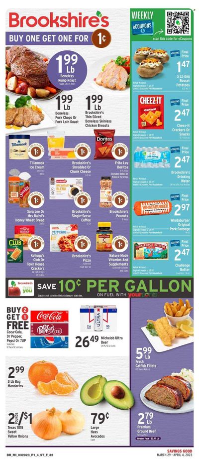 Brookshires (LA) Weekly Ad Flyer Specials March 29 to April 4, 2023