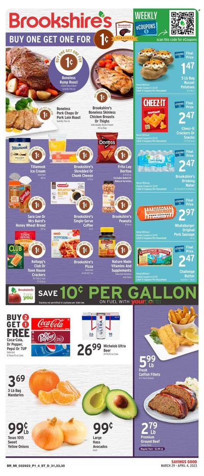 Brookshires (LA) Weekly Ad Flyer Specials March 29 to April 4, 2023