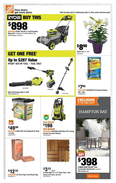 Home Depot (QC) Flyer April 6 to 12