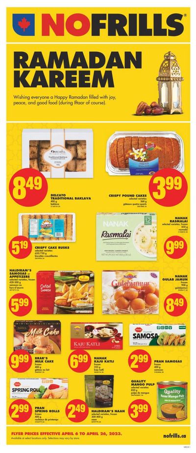 No Frills (ON) Ramadan Flyer April 6 to 26