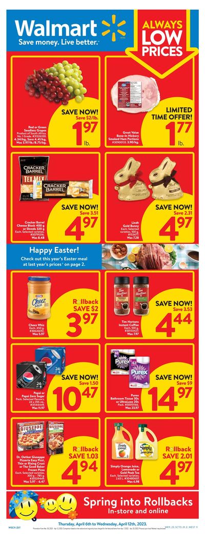 Walmart (West) Flyer April 6 to 12