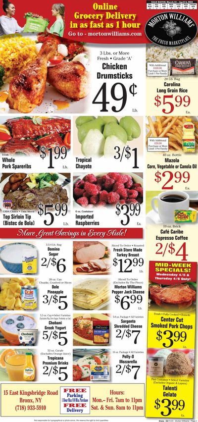 Morton Williams (NY) Weekly Ad Flyer Specials March 31 to April 6, 2023