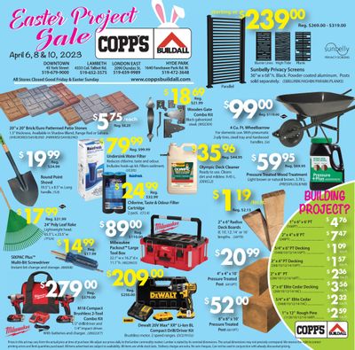COPP's Buildall Flyer April 6, 8 and 10