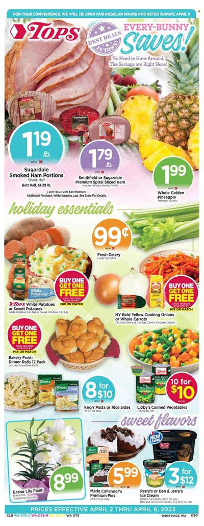 Tops Weekly Ad Flyer Specials April 2 to April 8, 2023