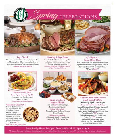 AJ's Fine Foods (AZ) Weekly Ad Flyer Specials March 29 to April 9, 2023