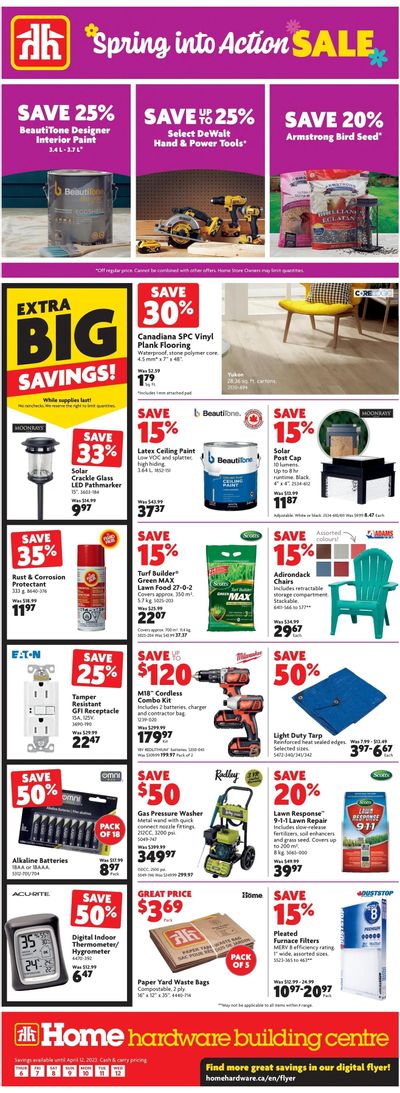 Home Hardware Building Centre (ON) Flyer April 6 to 12