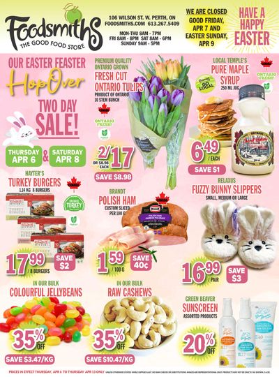 Foodsmiths Flyer April 6 to 13
