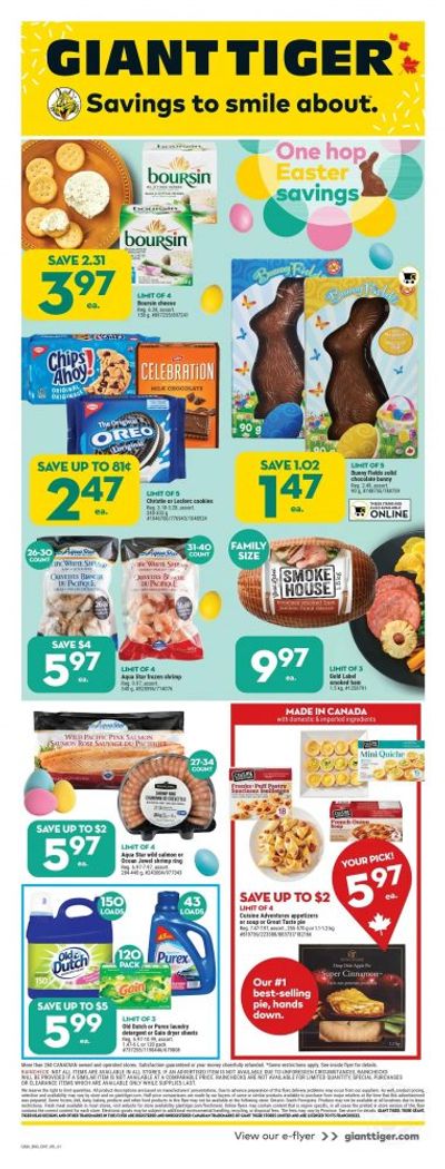 Giant Tiger Canada Flyer Deals April 5th – 11th