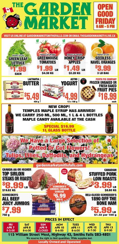 The Garden Market Flyer April 7 to 13