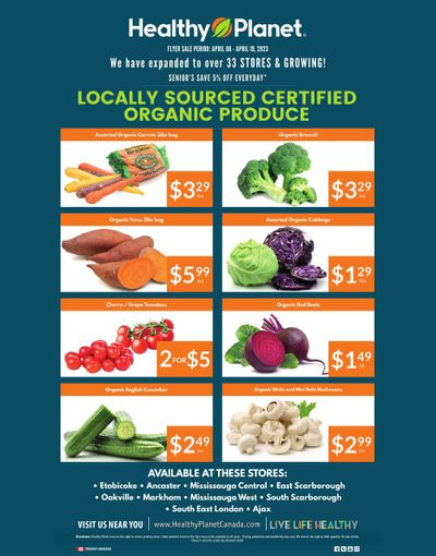 Healthy Planet Produce Flyer April 6 to 19