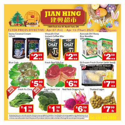 Jian Hing Supermarket (North York) Flyer April 7 to 13