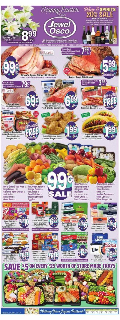 Jewel Osco (IN) Weekly Ad Flyer Specials April 5 to April 11, 2023