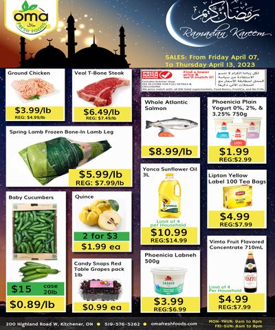 Oma Fresh Foods Flyer April 7 to 13