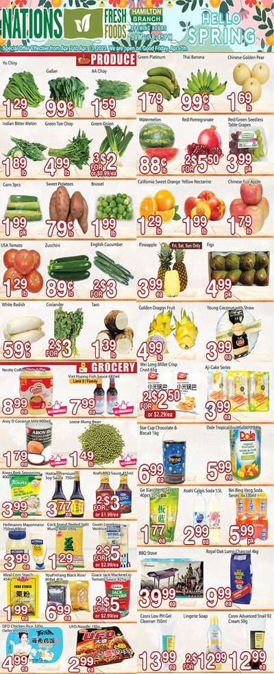 Nations Fresh Foods (Hamilton) Flyer April 7 to 13