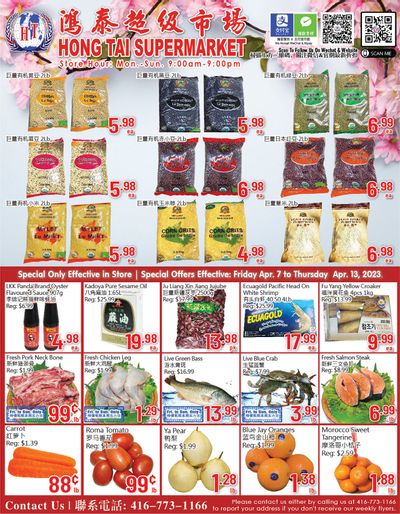 Hong Tai Supermarket Flyer April 7 to 13